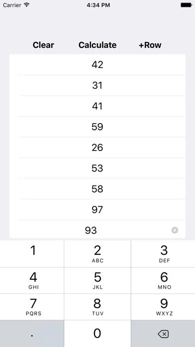 Capturas de tela do Standard Deviation Calculator