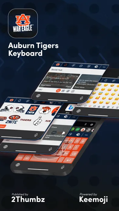 Auburn Tigers Keyboard سکرین شاٹس