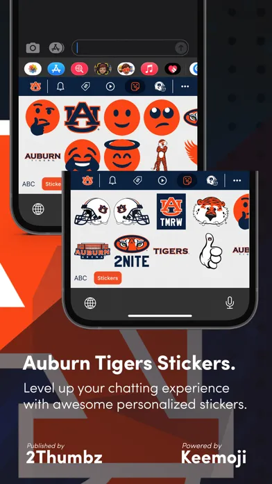 Auburn Tigers Keyboard سکرین شاٹس