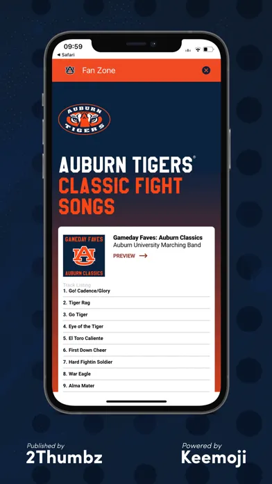 Auburn Tigers Keyboard سکرین شاٹس