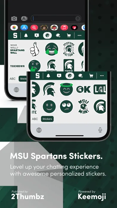 Capturas de tela do MSU Spartans Official Keyboard