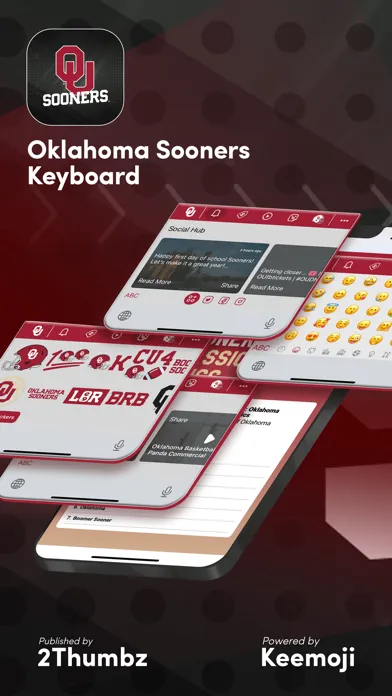 Capturas de tela do Oklahoma Sooners Keyboard