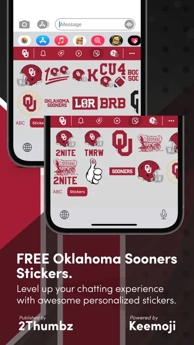 Capturas de tela do Oklahoma Sooners Keyboard