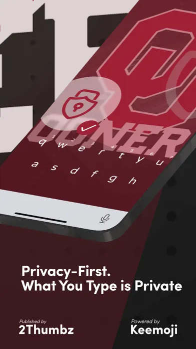 Capturas de tela do Oklahoma Sooners Keyboard