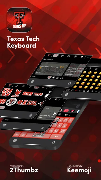 Capturas de tela do Texas Tech Official Keyboard