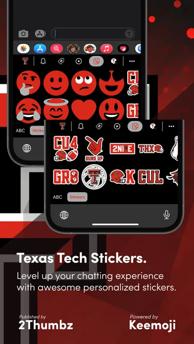 Capturas de tela do Texas Tech Official Keyboard