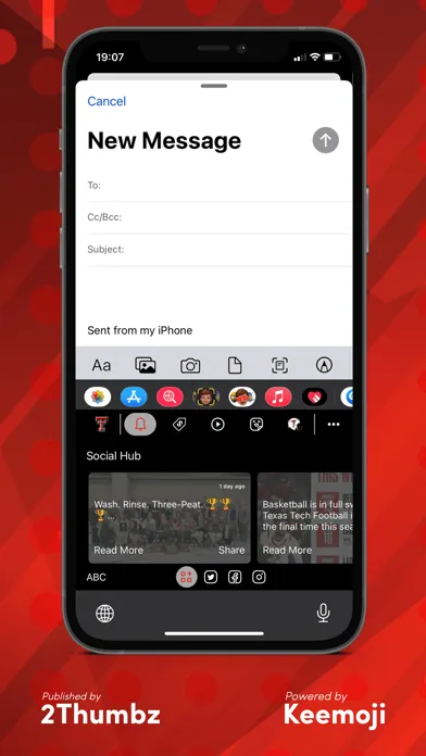 Capturas de tela do Texas Tech Official Keyboard