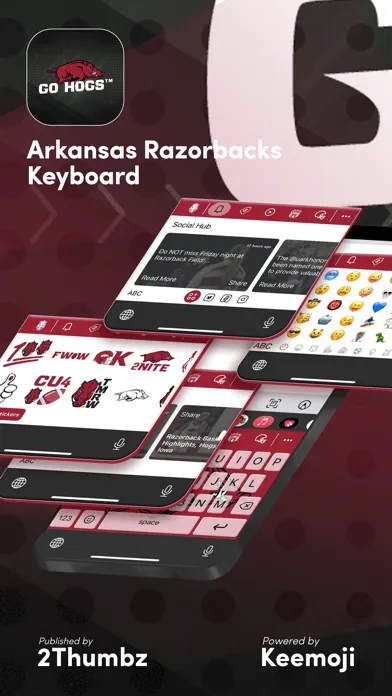 Captures d'écran de Arkansas Official Keyboard