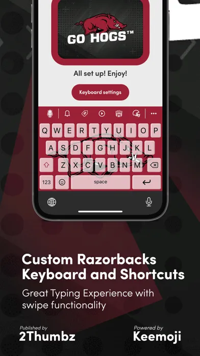 Captures d'écran de Arkansas Official Keyboard