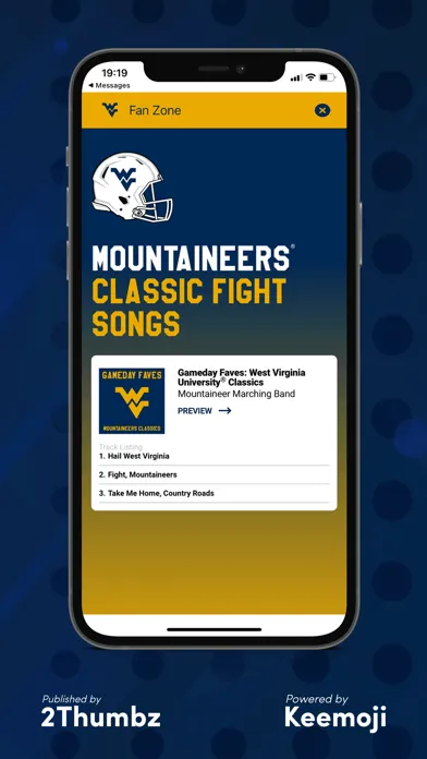Capturas de tela do WVU Official Keyboard