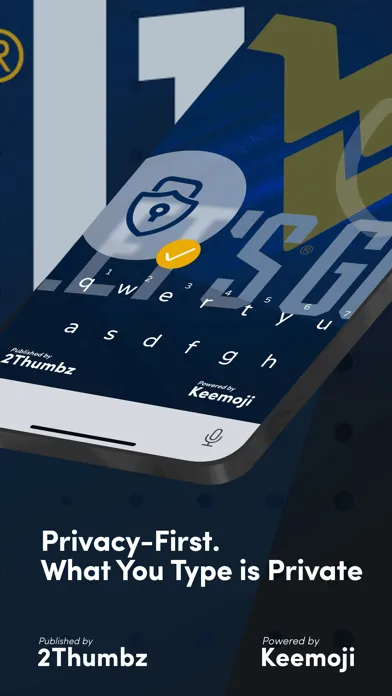Capturas de tela do WVU Official Keyboard