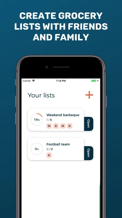 Shared Grocery List - BiteMeal应用截图