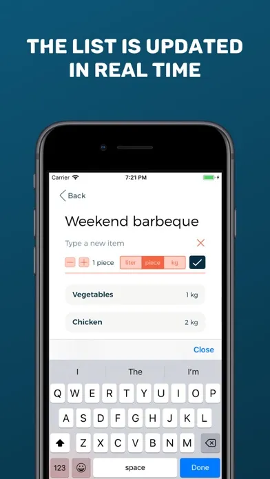Shared Grocery List - BiteMeal应用截图