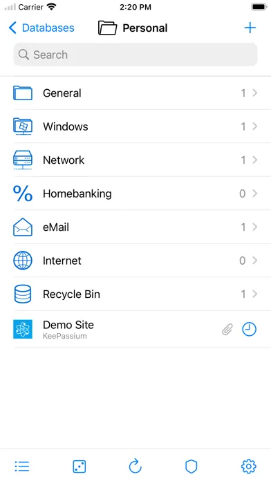 KeePassium (KeePass passwords) स्क्रीनशॉट