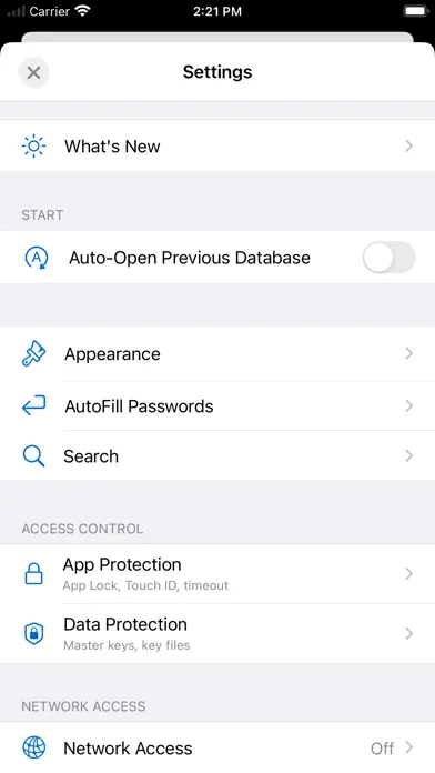 KeePassium (KeePass passwords) स्क्रीनशॉट