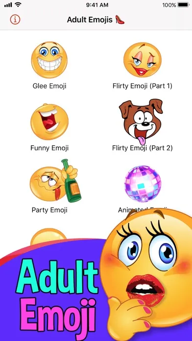 Скриншоты Adult Emojis and GIFs