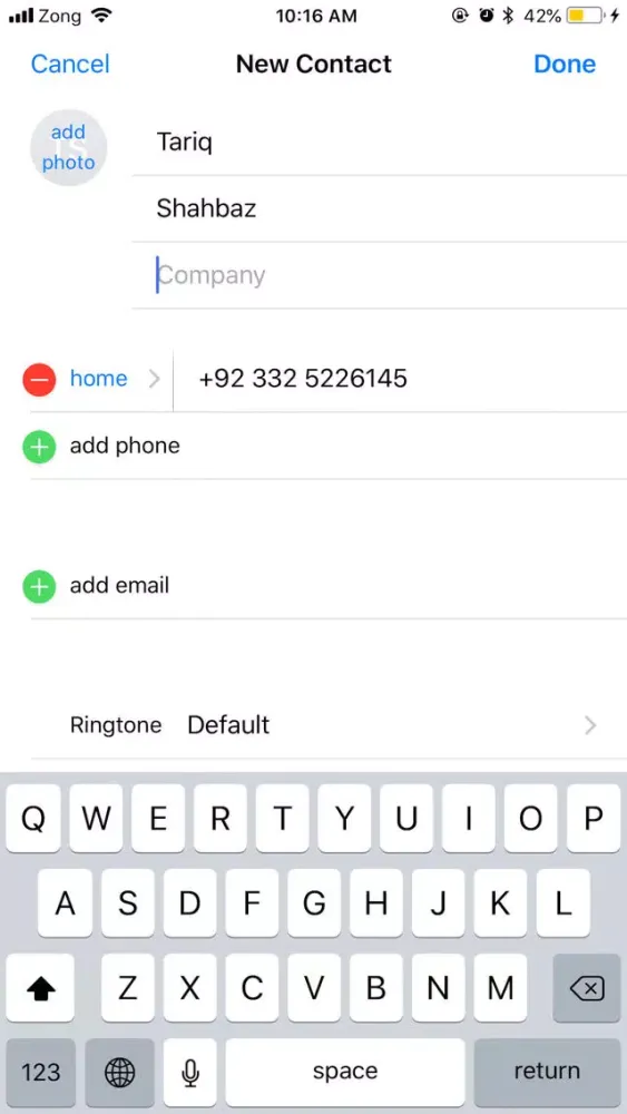 Captures d'écran de KEEP VCARD