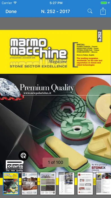 ภาพหน้าจอของ Marmomacchine Magazine