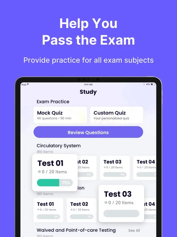 ASCP PBT Exam Prep 2024 iPad  স্ক্রিনশট