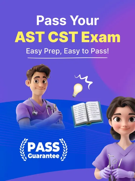Capturas de tela do AST CST Exam Prep 2024 iPad 