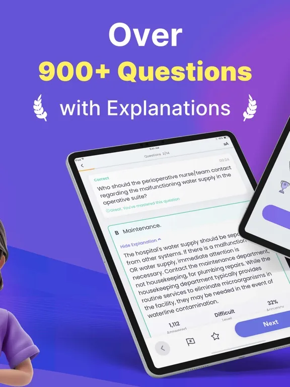 Capturas de tela do AST CST Exam Prep 2024 iPad 