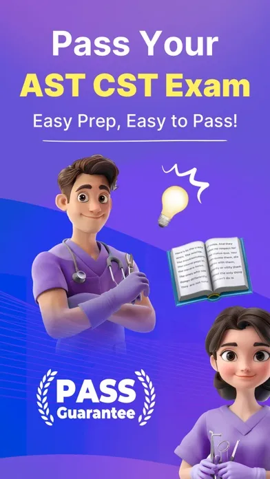 Capturas de tela do AST CST Exam Prep 2024