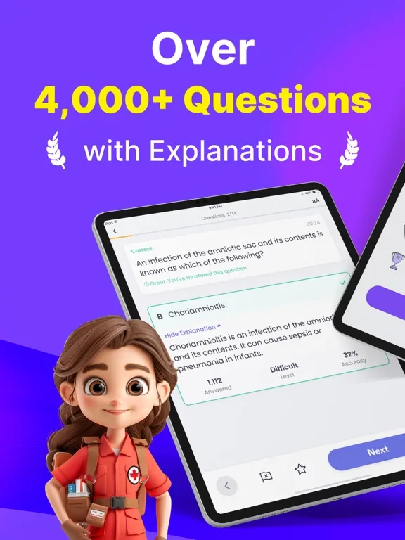 EMT Prep 2025: Practice Test iPad  스크린샷