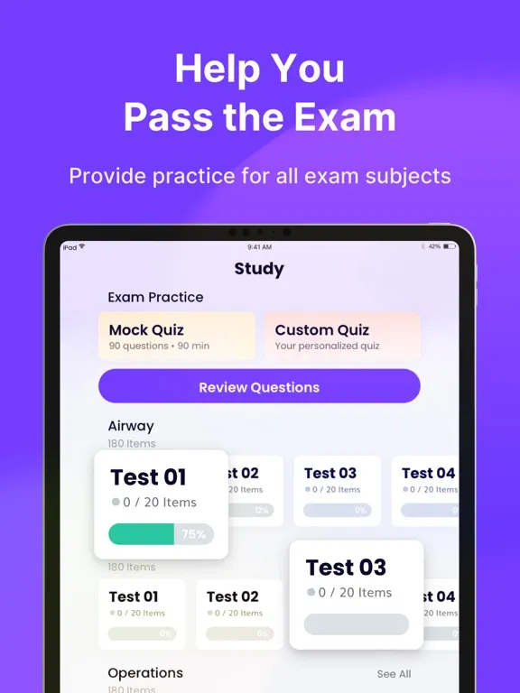 EMT Prep 2025: Practice Test iPad  스크린샷