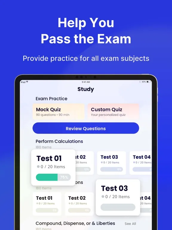 NAPLEX Exam Practice 2024 iPad  スクリーンショット