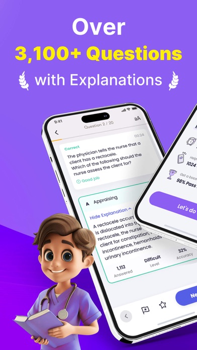 Tangkapan layar NCLEX® Exam Prep 2024