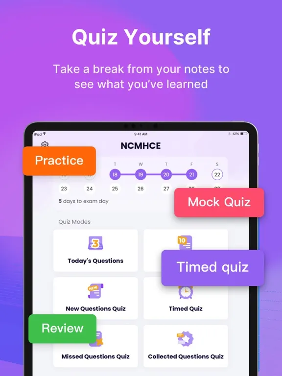 NCMHCE Test Prep 2024 iPad  Screenshots