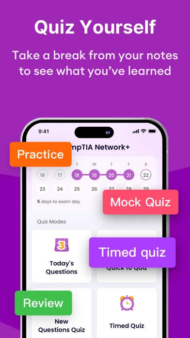 Tangkapan skrin CompTIA Network+ Test Prep