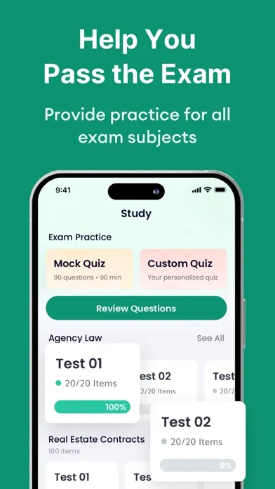 Real Estate Exam Prep 2025 Q&A应用截图