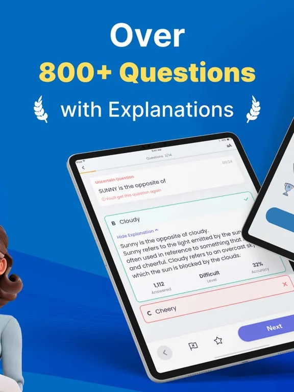 ภาพหน้าจอของ Wonderlic Test Prep 2024 iPad 