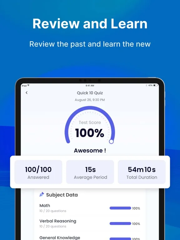 ภาพหน้าจอของ Wonderlic Test Prep 2024 iPad 
