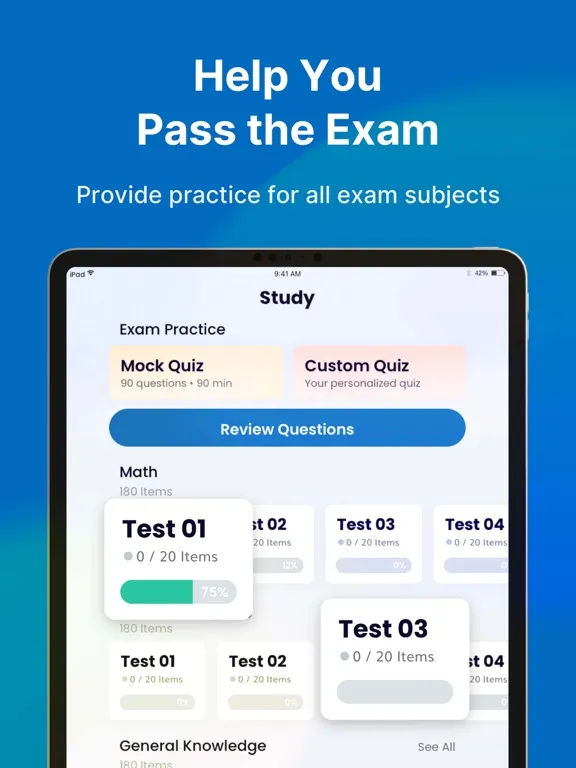 ภาพหน้าจอของ Wonderlic Test Prep 2024 iPad 