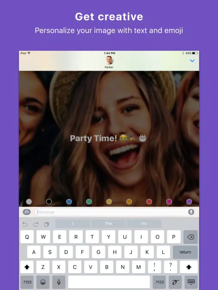 Blur - Share disappearing private photos iPad  سکرین شاٹس