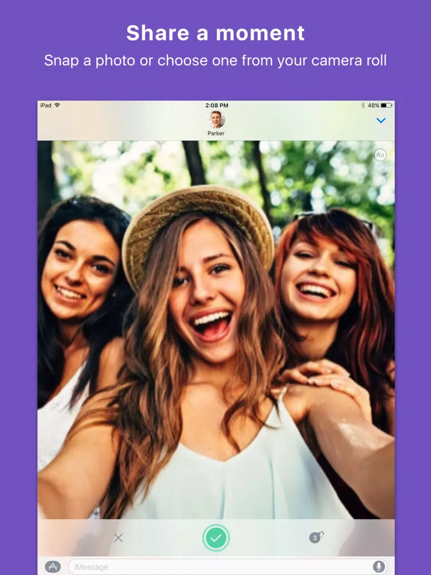 Blur - Share disappearing private photos iPad 应用截图