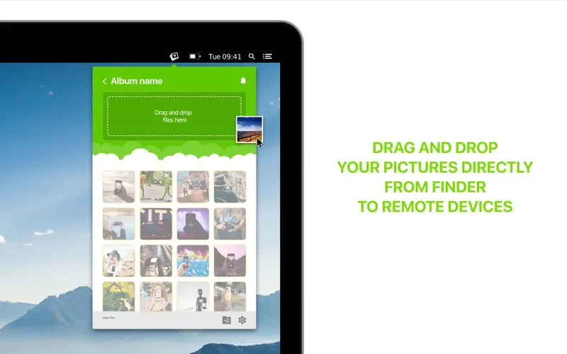 Capturas de tela do Photo Transfer Wi-Fi
