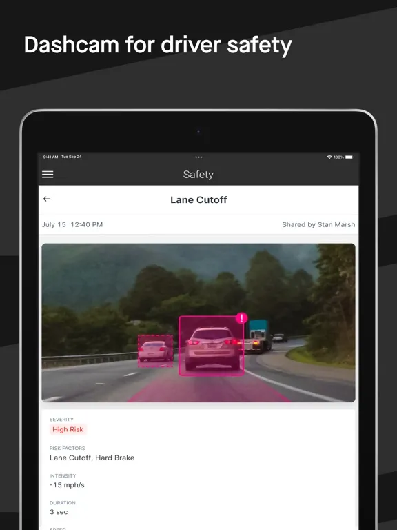 Screenshot di Motive Driver iPad 