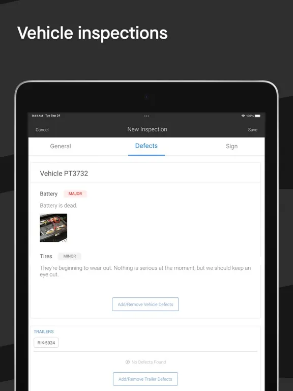 Screenshot di Motive Driver iPad 