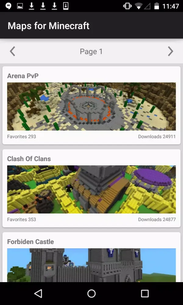 Maps for Minecraft Screenshots