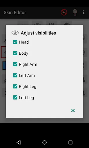 Skin Editor for Minecraft Screenshots