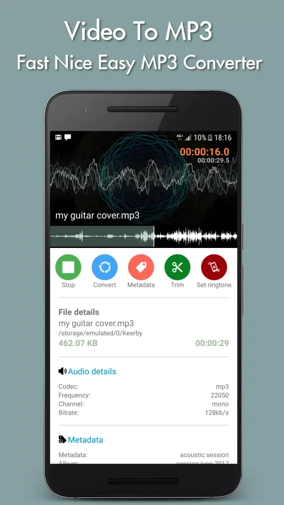 Скриншоты Video To MP3