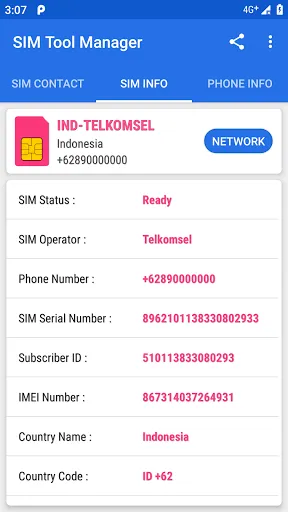 SIM Tool Manager Screenshots