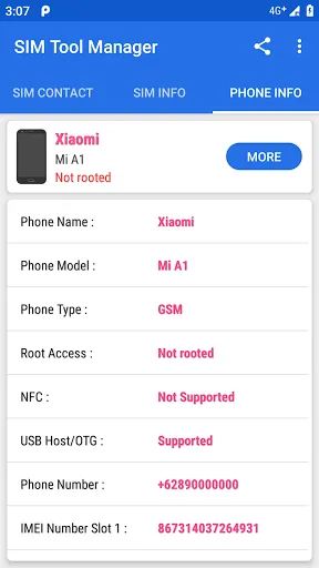SIM Tool Manager Screenshots