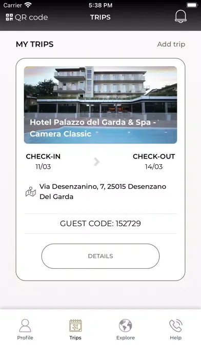 Capturas de tela do Hotel Palazzo del Garda Spa