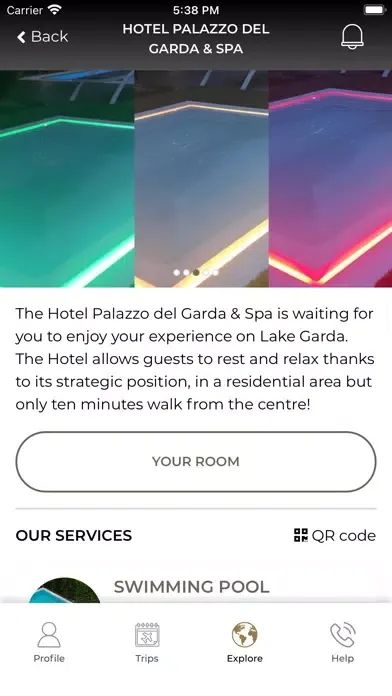 Capturas de tela do Hotel Palazzo del Garda Spa