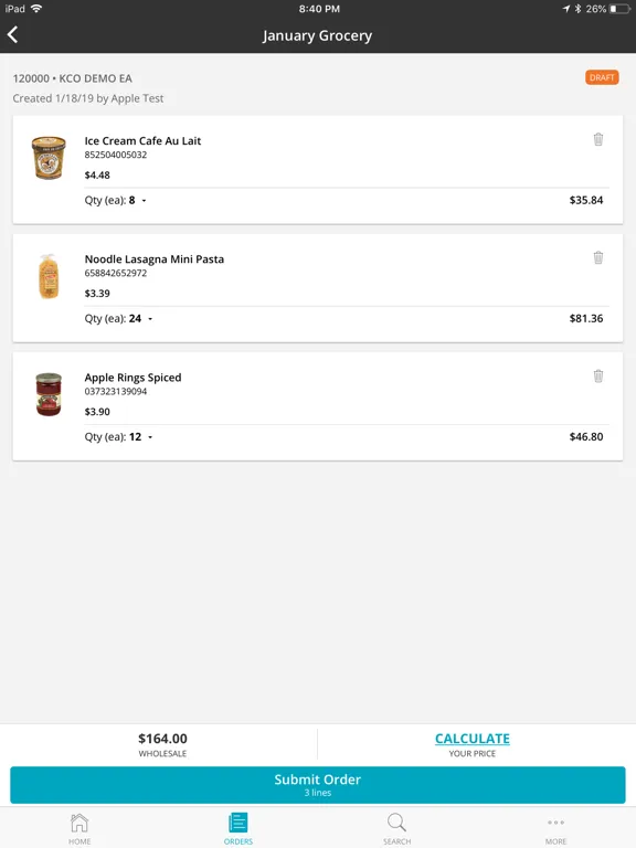 Скриншоты CONNECT Retailer iPad 