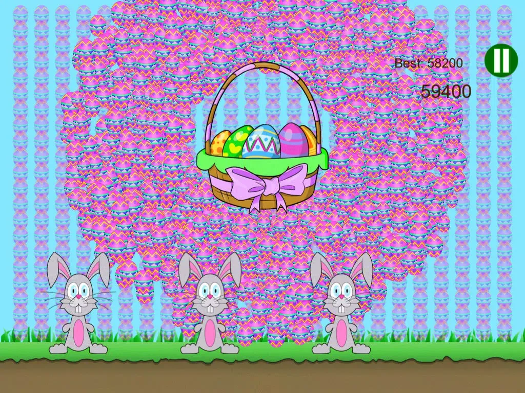 ภาพหน้าจอของ Bunny Jump - Easter Egg Catching Fun! iPad 